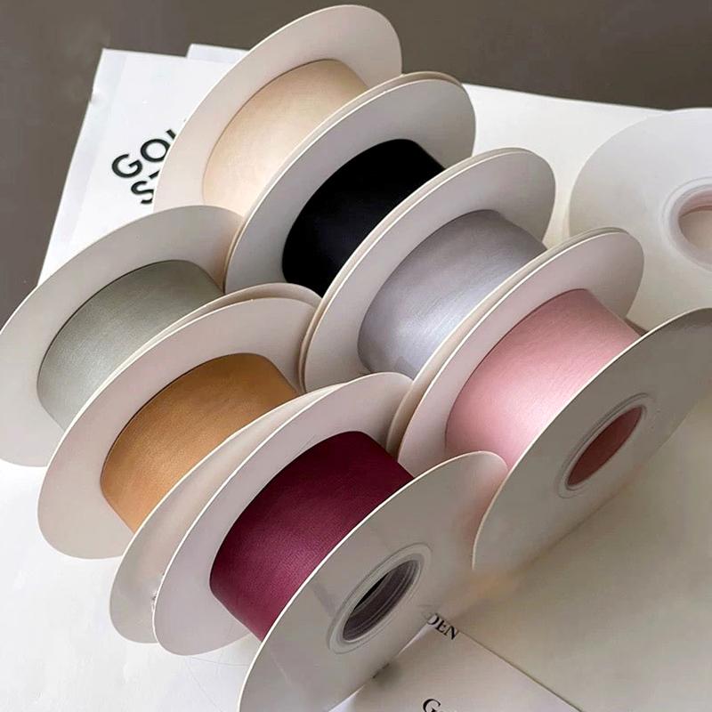 20Yard/Roll Gift Box Festival Translucent Chiffon Ribbons DIY Handicraft Beautiful 20Yard Bowknot 2.5CM Width Packing Ribbons