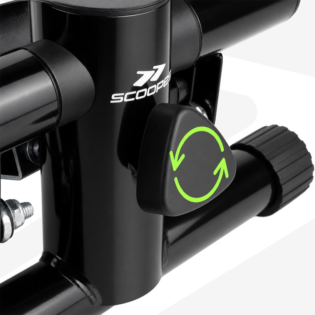 Stepper do ćwiczeń steper prosty z linkami regulacja licznik lcd mata 100kg bodystep