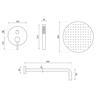 Zestaw natryskowy podtynkowy lungo grip tytan+ box sku rea-p8958