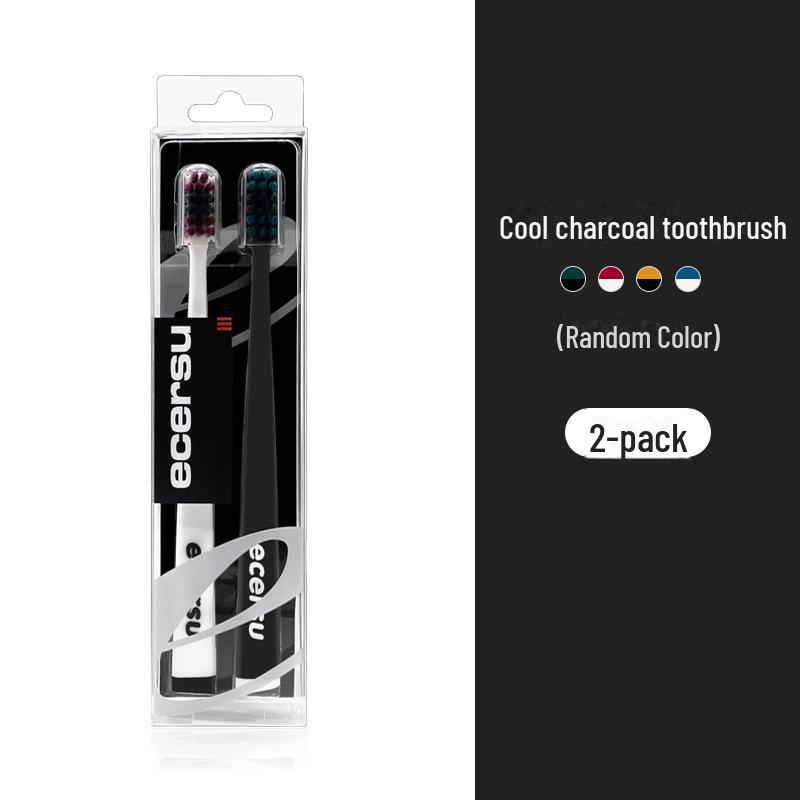 

Зубная щетка с мягкой щетиной из цветного бамбукового угля и защитным чехлом для взрослых