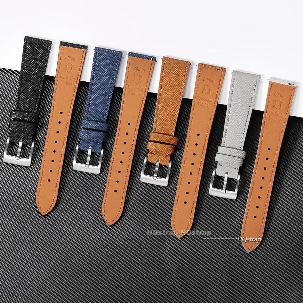 Quality Calfskin Leather Watch Bands Quick Release Leather Watch Straps 18mm 20mm 22mm Strap Wristwatches Watch Accessories