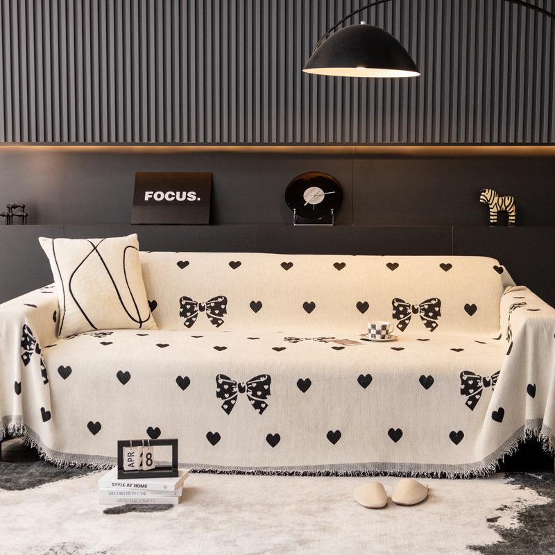 High-End Chenille Embroidered Sofa Cover Cloth Sofa Towel Four Seasons Universal Sofa Cover Sofa Cushion Anti-Scratching Sofa Slipcover