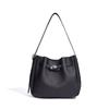 Bucket bag, early spring leather commuter bag, Kelly bag, mother bag, retro shoulder oblique span bag, leisure bag.
