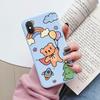 Flowers Funda For iphone X XS MAX XR Capa iphoneX XSMAX Phone Case Soft Silicone Cute Cat Bear Back Cover For iphoneXR Bumper