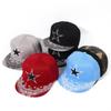 Spring And Autumn Flat Edge Hat Fashion Hat Embroidery Pentagram Cashew Baseball Cap Men