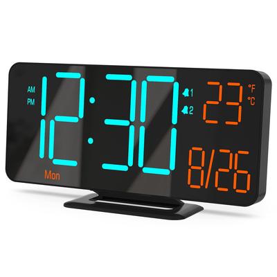 KOSUMOSU Auto Dimming LED Desk Clock
