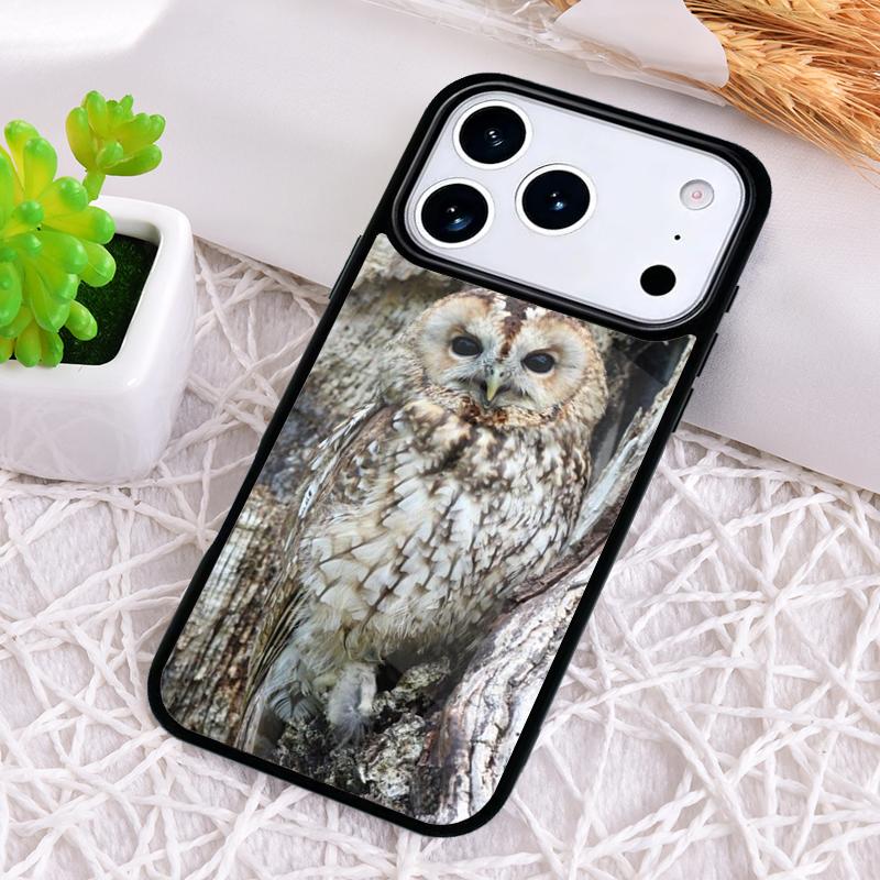 Camouflage Owl Phone Case for iPhone 17 Air 16 15 11 12 14 13 Pro Max Shockproof Cover