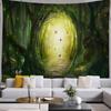 Forest River Tapestry Green Natural Landscape Tapestry Wall Hanging Decoration Living Room Bedroom Decorative Tapestry