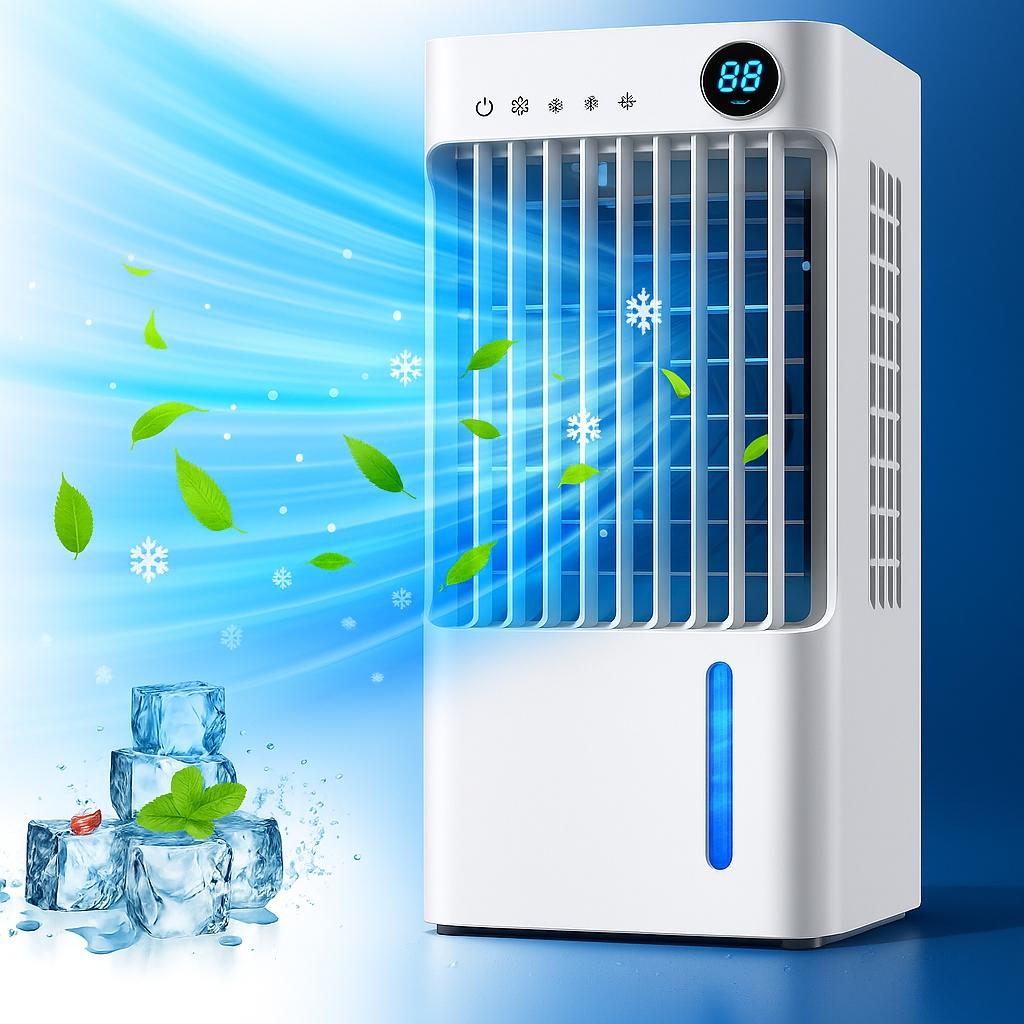 Portable Air Conditioner Fan Windly 70W Water Cooler 5L + Remote Control