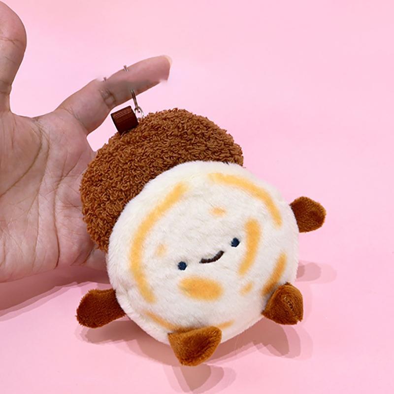 Chinese Burger Roujiamo Doll Cultural And Creative Bun Pendant Plush Doll Couple Commemorative Pendant Gift