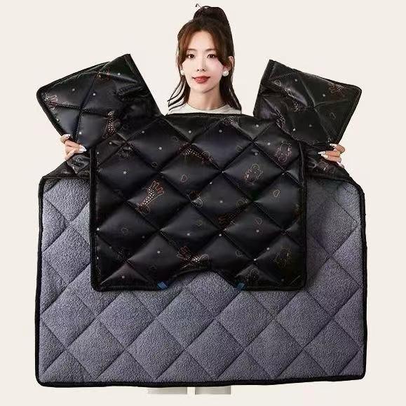 Universal Four-Season Windproof Plush Cover for Electric Vehicle Windshield and Motorcycle Battery Pedal