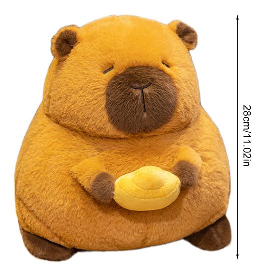 Capybara Plush Doll Pillow Soft Kawaii Stuffed Animal Toy for Kids Adults Capybara Hugging Capybara Cuddly Rodents Doll Gift for Birthdays Valentines