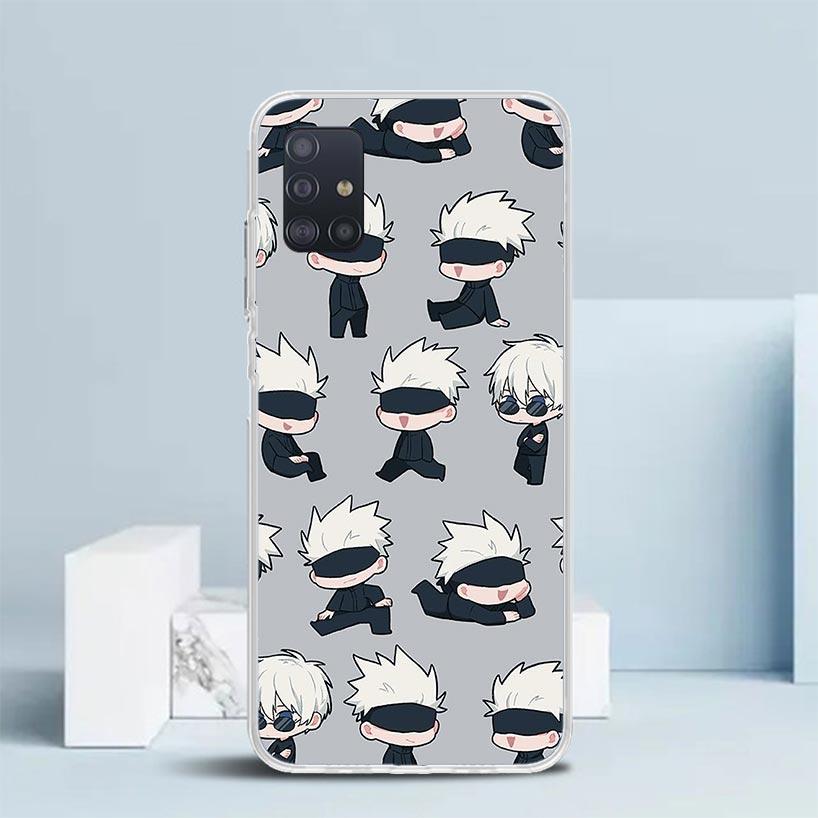 

Cartoon Cute Kaisen J-Jujutsu Phone Case For Samsung Galaxy A52 A32 A22 A12 A51 A50S A30S A10S Note 20 Ultra 10 S10 Plus A31 A20 Samsung A02