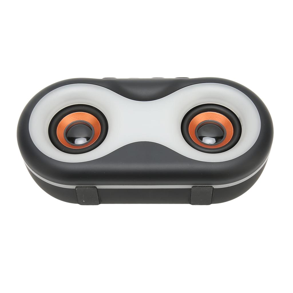 Bluetooth Speaker Portable Mini RGB Color Lights Dual Speakers Wireless Subwoofer for Outdoor Black