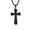 European and American Retro Personalized Stainless Steel Cross Item Trendy Fashion Wear Titanium Steel Pendant