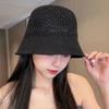 Summer Womens Straw Bucket Hat With Wide Brim For Beach And Sun Protection