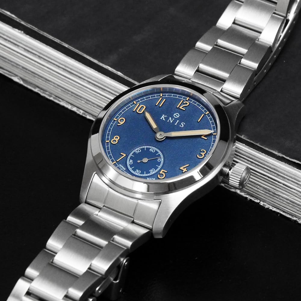 KNIS Japanese-made Watch Sapphire Crystal 10 ATM Water Resistance Stainless Steel Band KN003-BLSS
