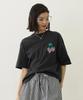 Milkfed Casual Glitter Melty Cherries Tee in Charcoal Women's S/S