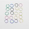 20 PCS Nose Rings Multi-Colors Durable Stainless Steel Anti-rust Nose Decoration for Women