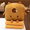 Travel Blanket And Pillow Multi-Function Plush Pillow With Blanket Winter Hugging Pillow Stuffed Animals For Sleeping Travelling