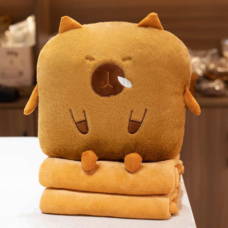 Travel Blanket And Pillow Multi-Function Plush Pillow With Blanket Winter Hugging Pillow Stuffed Animals For Sleeping Travelling