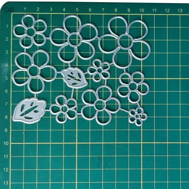 Floral Die Cuts Petal Embossing Cutting Dies Templates for Kid Birthday Card Making DIY Scrapbooking Album Paper Crafts