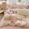 3pcs Cute Polka Dots Print Duvet Cover Set (1*Duvet Cover + 2*Pillowcase, Without Core),soft fabricBedding Set