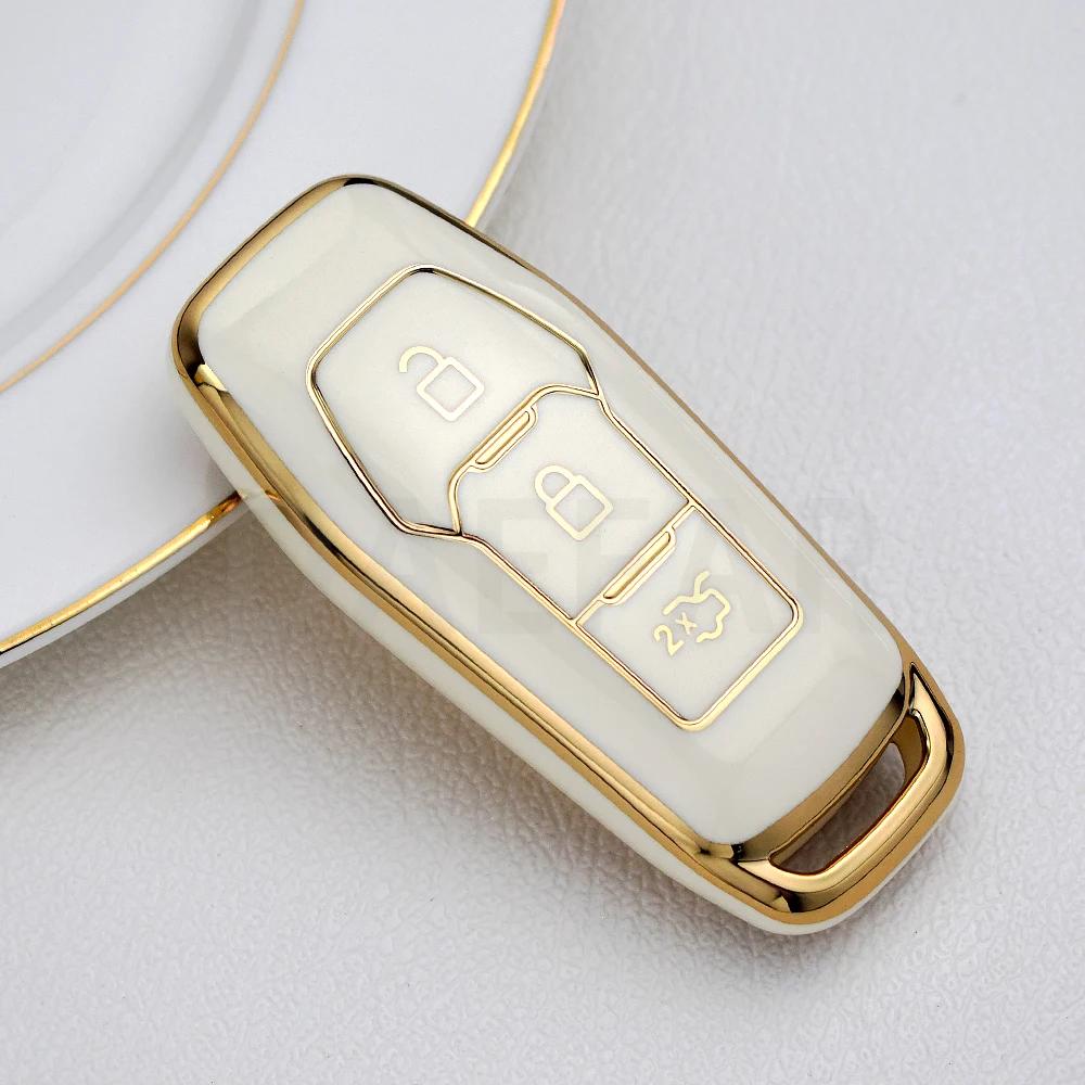 Tpu Car Remote Key Fob Shell Cover Case For Ford F-150 Mondeo Galaxy S-Max Explorer Ranger     Car Styling