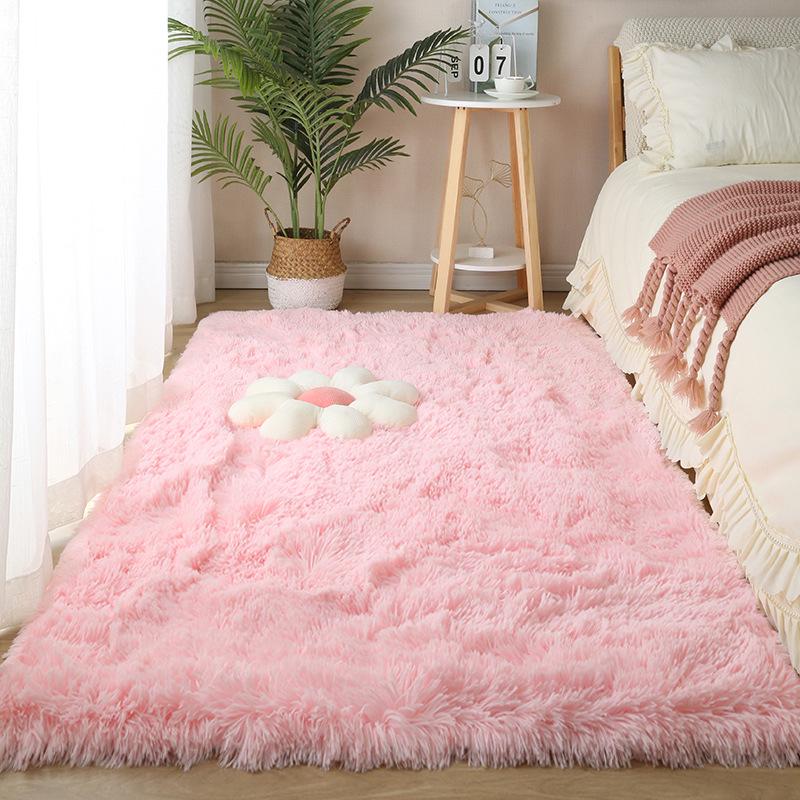Plush Long Hair Bedside & Living Room Carpet