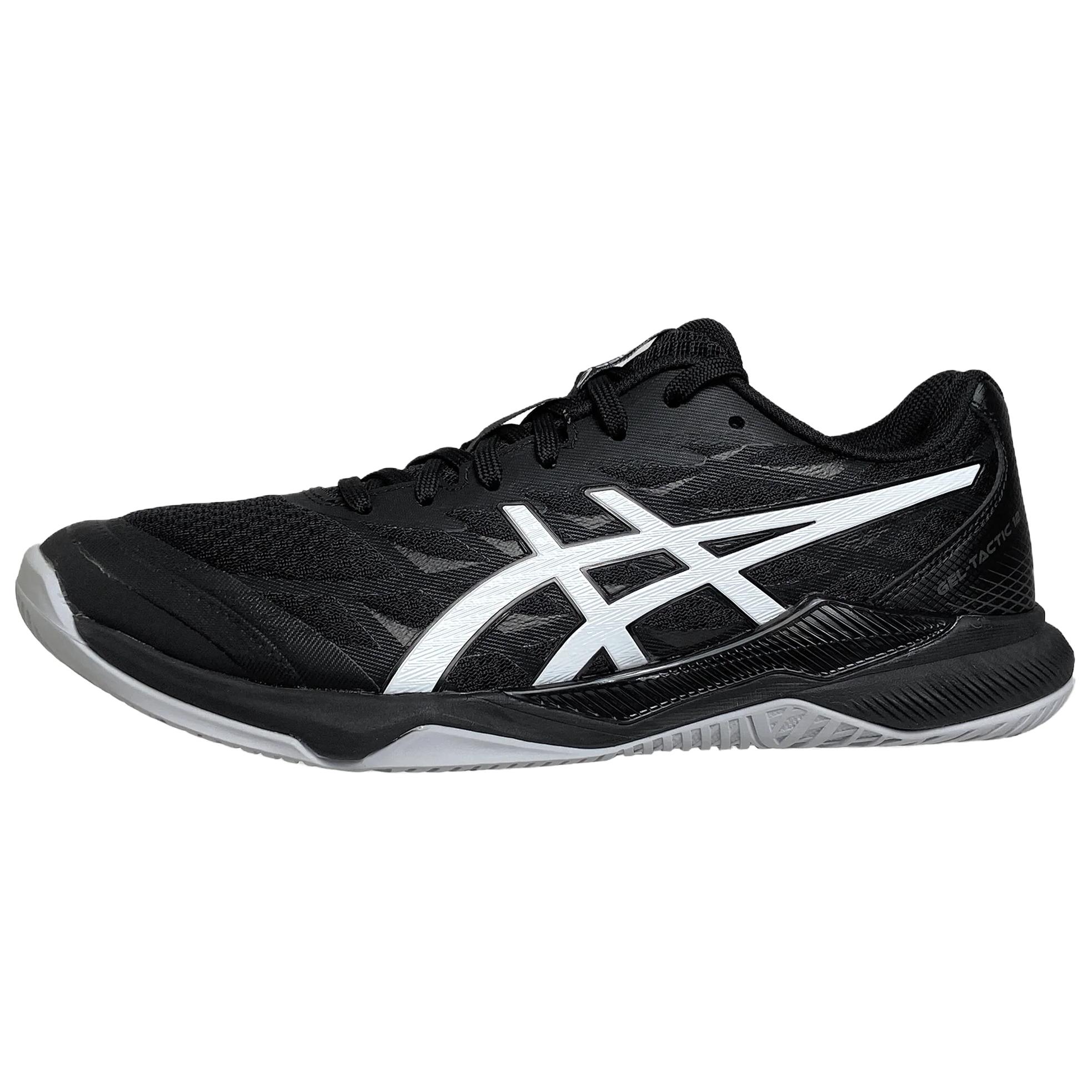 

новые мужские кроссовки Asics Gel Tactic 12 с низким верхом, противоскользящие, износостойкие, для бега, черные 42