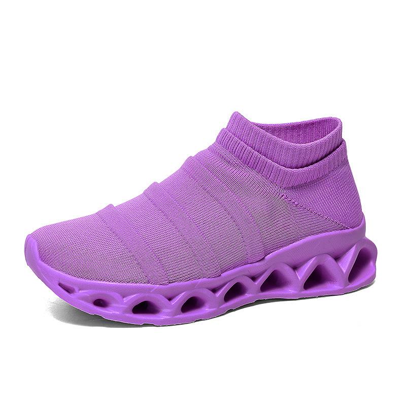 New Women's Shoes Women's Low-top Casual Shoes Versatile Socks Cover Shoes Elastic Socks Shoes Socks Boots Transparent