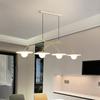 Nordic Minimalist Restaurant Chandelier - Modern Cream Bar Light for Dining Table