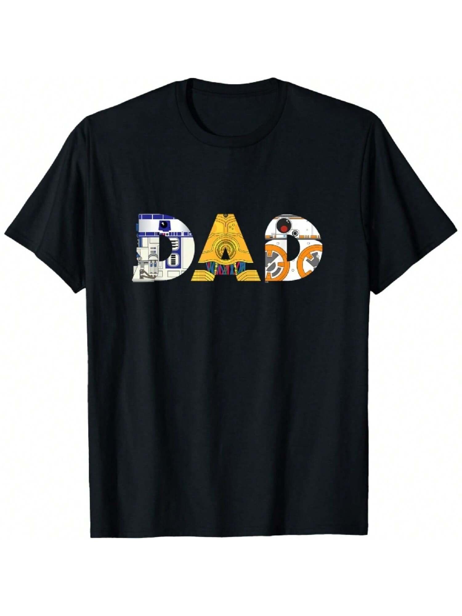 Droids R2-D2 C-3PO BB-8 Dad Father s Day Birthday T-Shirt S разноцветный