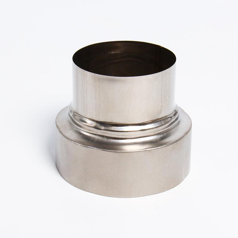 Conector Reductor pentru Coș de Fum din Oțel Inoxidabil pentru Încălzitor de Apă pe Gaz, 6cm la 5cm