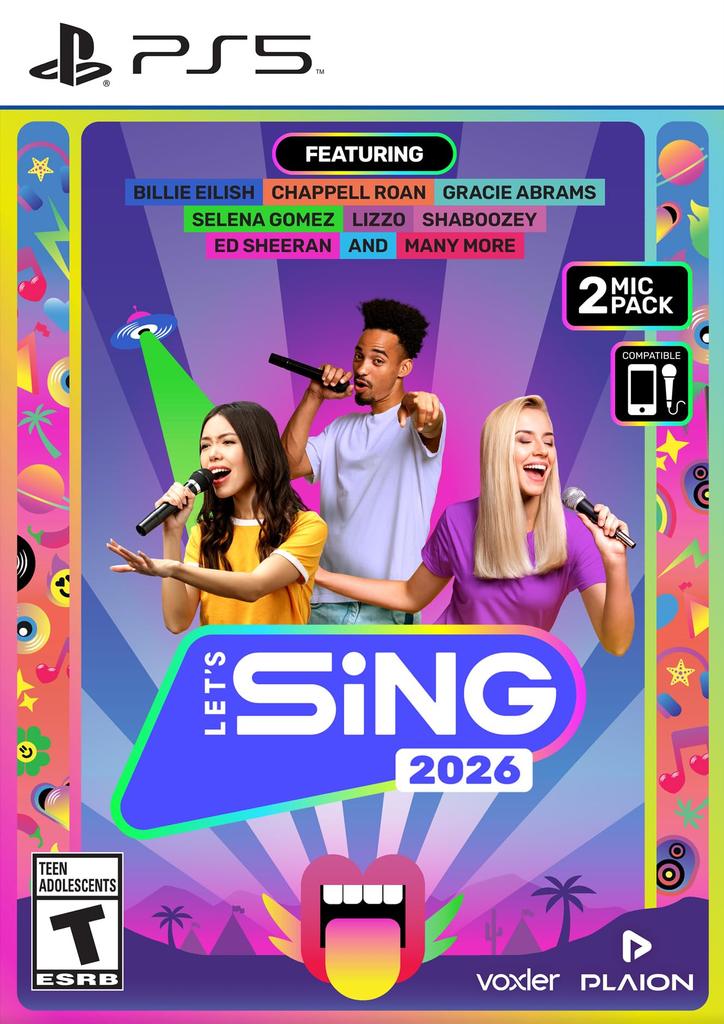 Lets Sing 2026 2 Mics North PS5 + (Import Version America) -