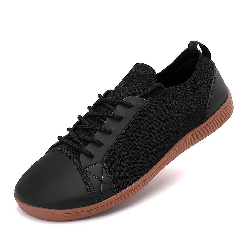 

Взуття широкої колодки Вуличне спортивне взуття для піших прогулянок Дихаюче взуття для присідань, бігу та фітнесу Пара повсякденного взуття з широким носком 47 чорний коричневого кольору