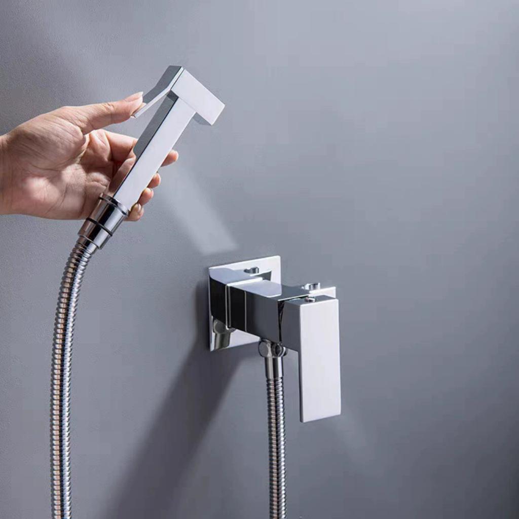 Brush Gold Spray Shower Handheld Bidet Sprayer Hot & Cold Brass Handheld Toilet Bidet Faucet Sprayer Shower Nozzle Self Cleaning