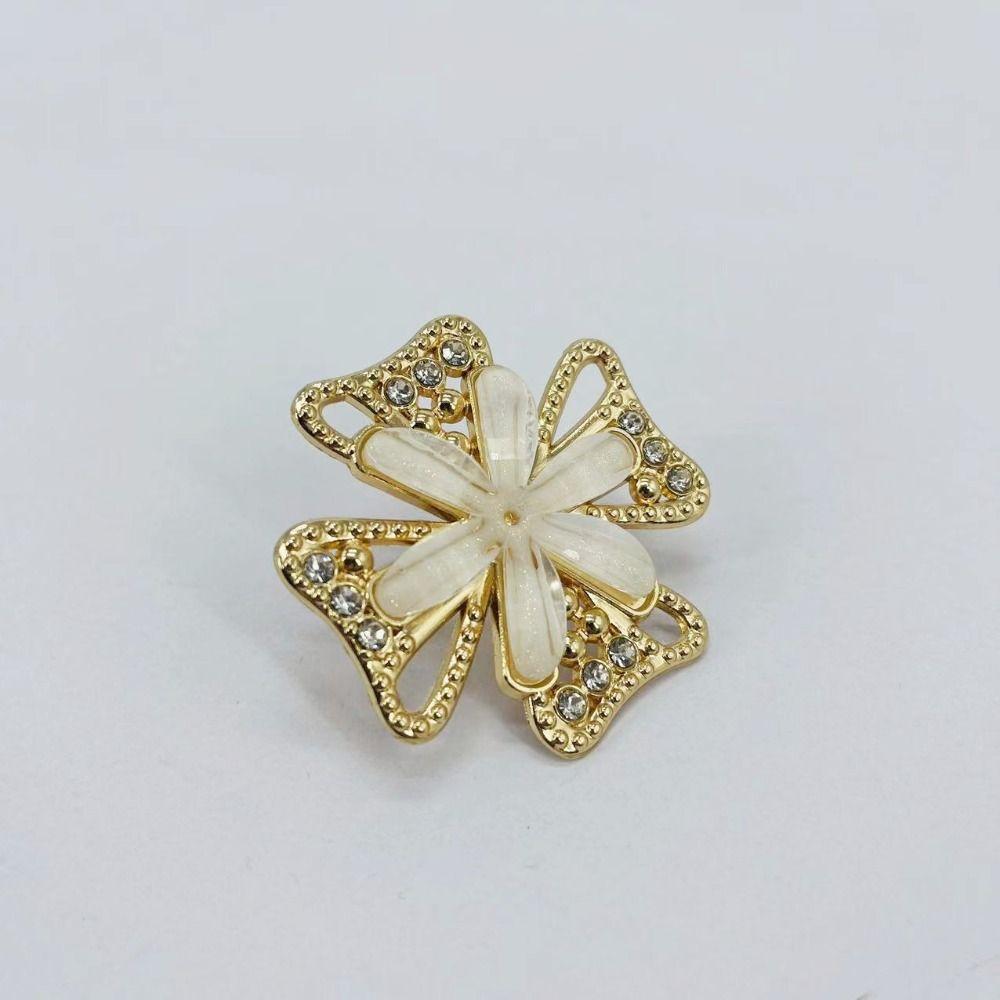 

Exquisite Metal Buckle Clasp Rhinestone ag Purse Hat Decor DIY Leather Craft Woven Bag Hardware Accessories Pendant Decoration
