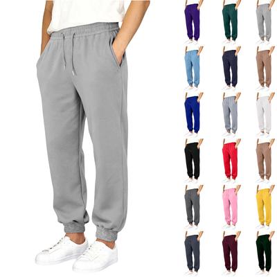Men's Athletic Pants With Drawstring Elastic Waistband, Wide-Leg Design, Casual With Pockets