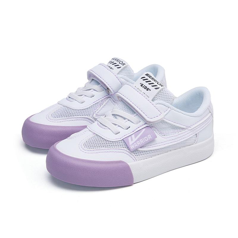 Warrior Fashion Simple Retro Versatile Non-Slip Shock Absorbing Wear-Resistant Breathable Balanced Lightweight Low-Top Kids Skate Shoes WZTH-079711