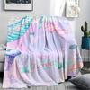 Mermaid and Stars Print Flannel Blanket,High Quality Comfortable for All Seasons,Home Decor,Warmth and Comfort,Perfect for Christmas Gifts