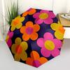 1pc Flower Pattern Automatic Open/Close Umbrella, Windproof, Folding Compact Umbrella with Lightweight Design for Women/Men163