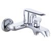 Modern Single-Handle Chrome Bath Shower Faucets Thermostatic Wall Mount Bidet Tap Set with Rain Spray Ceramic Valve Core