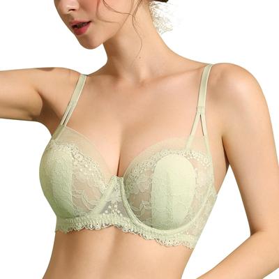 Sutiã Dobrava Tamanho Grande Floral Renda Grande Tamanho Mar B75 [DOBREVA], Tamanho, Renda, Transparente, Sutiã, Renda, Com Aro, Acolchoado, Sutiã, Sal, Jasmim,