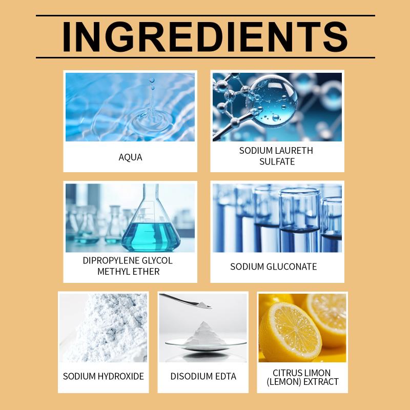 Cooktops Oil Stain Cleaner Foam Powerful Grease Remover Multi Surface Kitchen Degreaser for Range Hood Ovens Grills