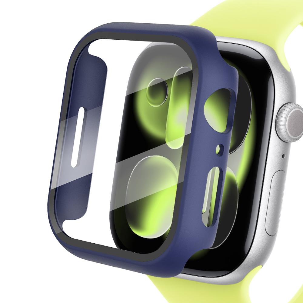 Tempered Glass+Cover For Apple watch series 11 10 9 6 SE3 7 8 5 Case 46mm 42mm 45mm 41mm 44mm 40mm Screen Protector Accessories