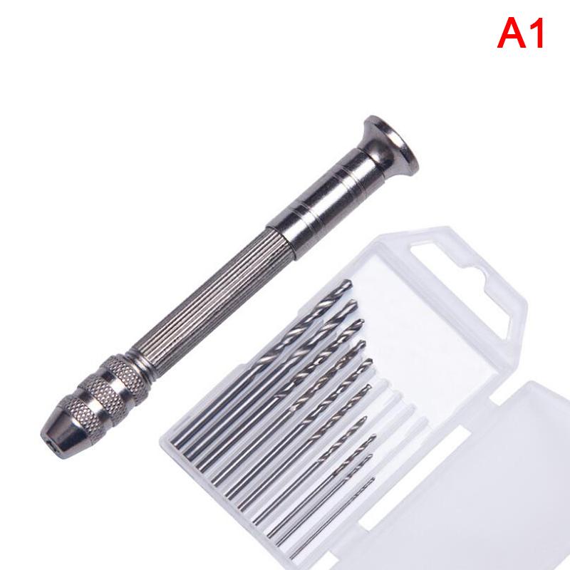 Hand Drill Keyless Chuck Fixed Seat Twist Drill Resin Jewelry Drilling Tools