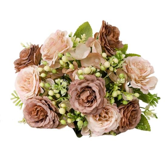 Umělá pivoňka Užitečná Snadná na údržbu Umělá nemocná látka Umělá pivoňka 5 vidliček Simulační pivoňka Svatba Dekorace