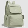 Solid Color Backpack Travel Outdoor Backpack Sports Student Schoolbag