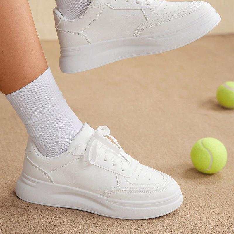 Height-increasing Lace-up Sports and Leisure Single Shoes Spring and Summer New Student Thick-soled Breathable Non-slip Board Shoes